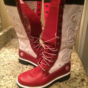 Genuine leather lace up boots